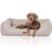 Knuffelwuff Hundebett Emma aus Velours in Pastellfarben
