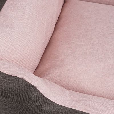 Knuffelwuff Hundebett Luke aus Velours mit feinem Handwebcharakter