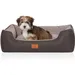 Knuffelwuff Hundebett Luke aus Velours mit feinem Handwebcharakter