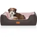 Knuffelwuff Hundebett Luke aus Velours mit feinem Handwebcharakter
