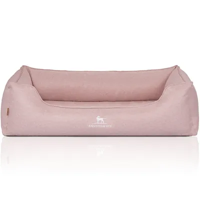 Knuffelwuff Orthopädisches Hundebett Luisa aus Velours Sunshine Edition