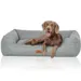 Knuffelwuff Hundebett Emma aus Velours in Pastellfarben