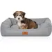 Knuffelwuff Hundebett Emma aus Velours in Pastellfarben