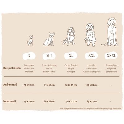 Knuffelwuff Hundebett Emma aus Velours in Pastellfarben