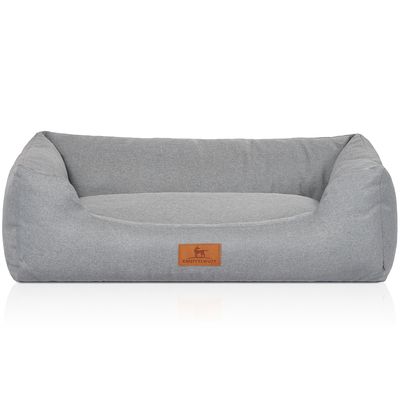 Knuffelwuff Hundebett Emma aus Velours in Pastellfarben