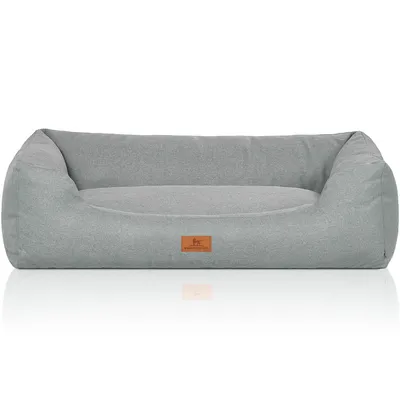 Knuffelwuff Hundebett Emma aus Velours in Pastellfarben