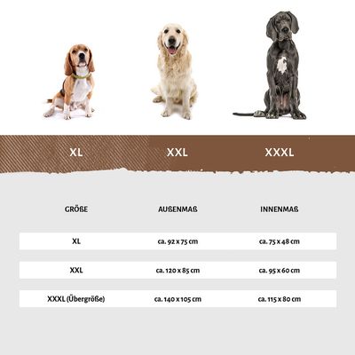 Knuffelwuff Kunstleder Hundebett Jerry