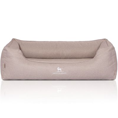 Knuffelwuff Orthopädisches Hundebett Luisa aus Velours Sunshine Edition