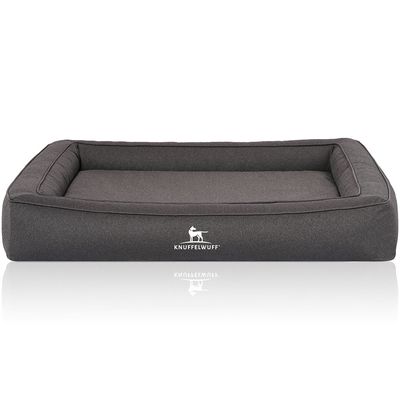 Knuffelwuff Orthopädisches Hundebett aus Velours mit Handwebcharakter Yukon