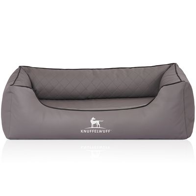 Knuffelwuff Orthopädisches Hundebett Madison laser-gestepptem Kunstleder