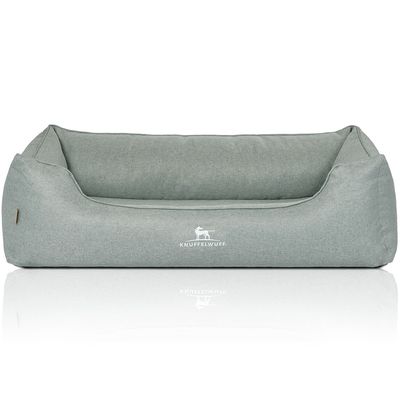 Knuffelwuff Orthopädisches Hundebett Luisa aus Velours Sunshine Edition