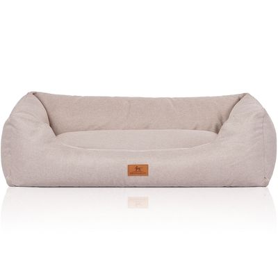 Knuffelwuff Hundebett Emma aus Velours in Pastellfarben
