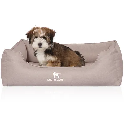 Knuffelwuff Orthopädisches Hundebett Luisa aus Velours Sunshine Edition Knuffelwuff Orthopädisches Hundebett Luisa aus Velours Sunshine Edition