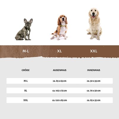 Knuffelwuff Orthopädisches Hundebett Luisa aus Velours Sunshine Edition
