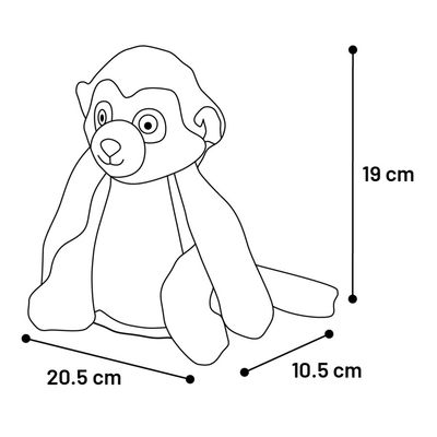 Jouet Drala Singe Brun H 21 cm pour chien