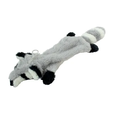 Doogy Peluche raton laveur écrasé : 45 cm Doogy Peluche raton laveur écrasé : 45 cm