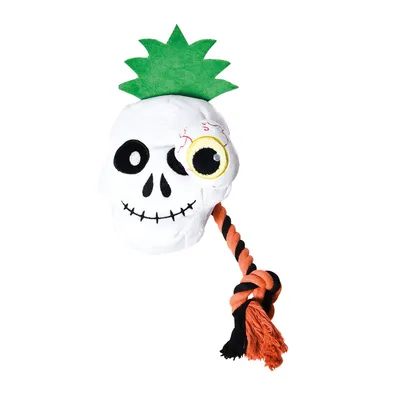 Doogy Peluche Tête de mort avec corde