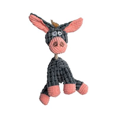 Doogy Âne en peluche et corde : 23 cm