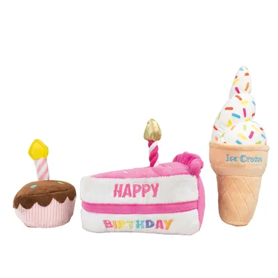 Doogy Lot de 3 peluches "Birthday" Doogy Lot de 3 peluches "Birthday"