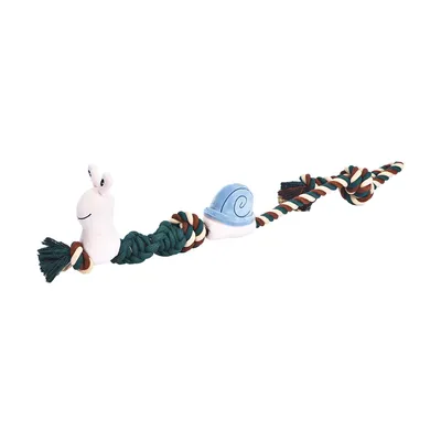 Doogy Jouet corde et peluche escargot