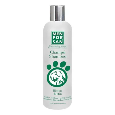 Menforsan Shampooing Naturel à la Biotine pour Chien 300 ML - Lot de 2