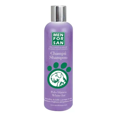 Menforsan Shampooing Intensifiant pour Chien Blanc 300 ml
