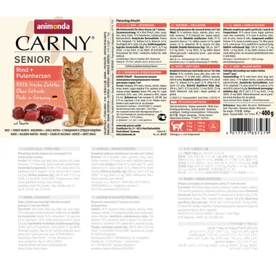 Carny Senior – Nourriture humide pour chat