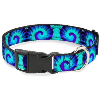 Buckle Down Tie Dye Swirl Violets/Bleus Plastique Clip Collier, 3,8 cm X 18 Buckle Down Tie Dye Swirl Violets/Bleus Plastique Clip Collier, 3,8 cm X 18