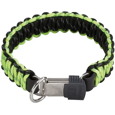 HS Sprenger Collier Parachutiste Fermeture par Serrure pour Chien Jaune HS Sprenger Collier Parachutiste Fermeture par Serrure pour Chien Jaune