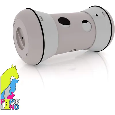 PIPOLINO L+ beige et taupe - Distributeur mobile et reglable d'aliments sec