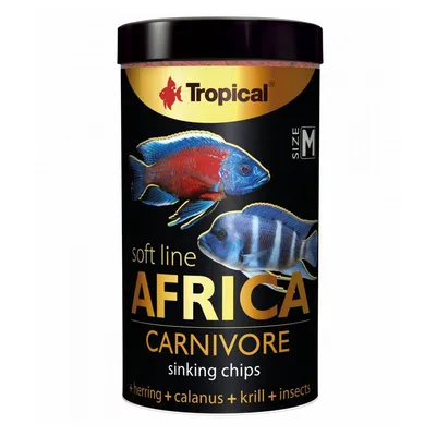 TROPICAL Africa Carnivore Size M - nourriture pour poissons d'aquarium - 25 TROPICAL Africa Carnivore Size M - nourriture pour poissons d'aquarium - 25