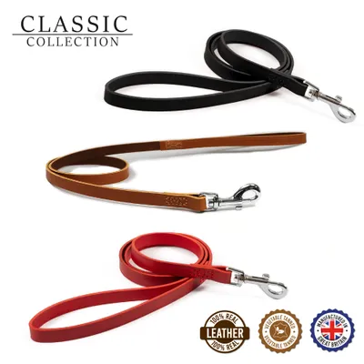 Heritage Laisse en Cuir Rouge 1 m x 19 mm Taille 3-8