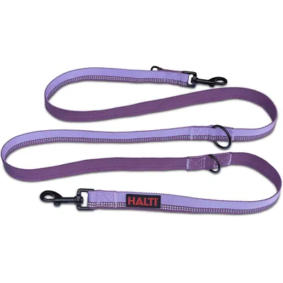 Laisse Double HALTI - Laisse educative pour Chien avec Coutures Reflechissa