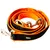 Nobby Mesh Preno Laisse d'Entrainement pour Chien Orange Neon 200 cm/25-35