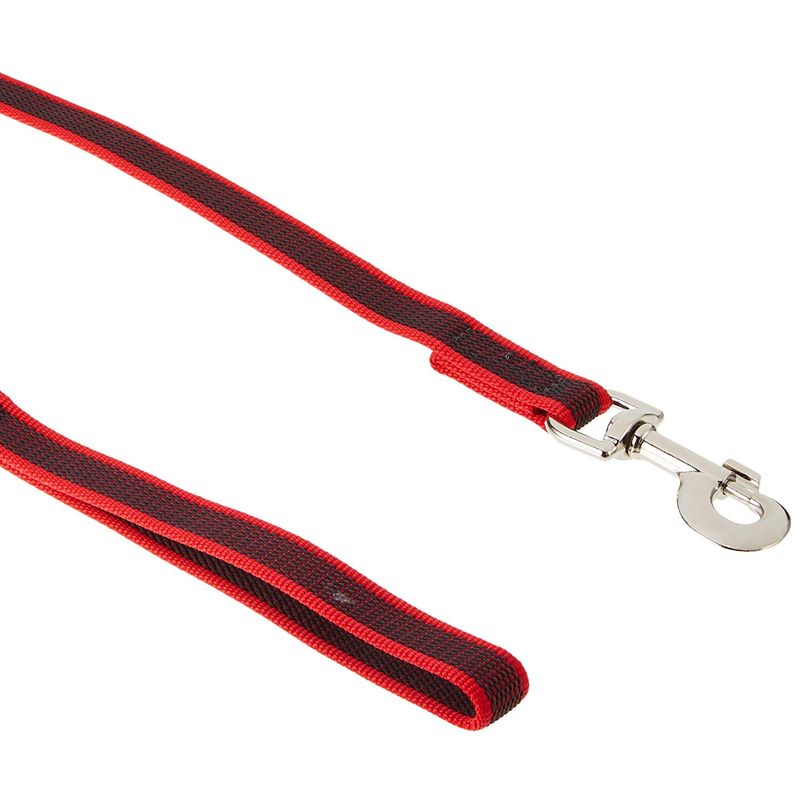 Julius-K9 Super-Grip Dog Leash - 20mm X 2.2m Red-Gray Slip Resistant Training Leash