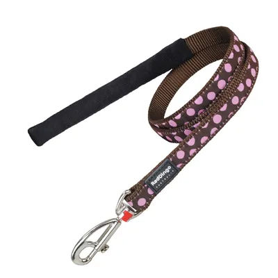 Red Dingo Laisse Confort pour Chien Marron Pois Rose 1,2 m 15 mm Red Dingo Laisse Confort pour Chien Marron Pois Rose 1,2 m 15 mm