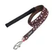 Red Dingo Laisse Confort pour Chien Marron Pois Rose 1,2 m 15 mm