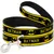 Buckle-down Batman/Logo a Rayures Jaune Noir Dog Leash, 6 '