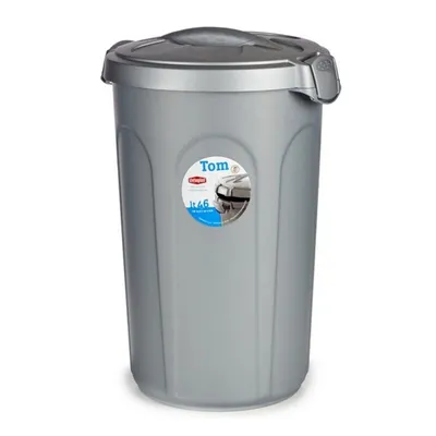 KERBL Conteneur a aliment Tom 16kg 46l pour chien - 44,5x40x61cm - Gris