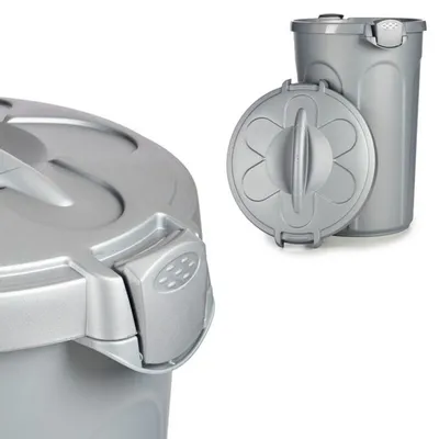 KERBL Conteneur a aliment Tom 16kg 46l pour chien - 44,5x40x61cm - Gris