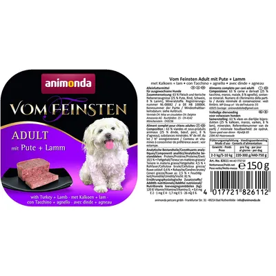 Animonda Vom Feinsten – Nourriture Humide pour Chien Adulte