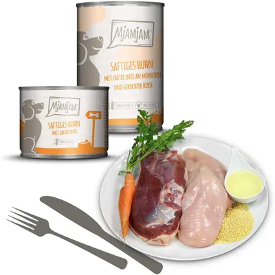MjAMjAM savoureuse Poulet avec Une Canard an Carotte et gekochter hirse, Lo MjAMjAM savoureuse Poulet avec Une Canard an Carotte et gekochter hirse, Lo