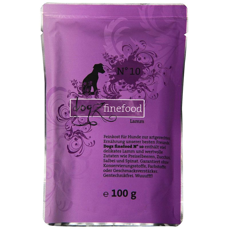 Dogz finefood N ? 10 Nourriture pour Chien Agneau 100 g, Lot de 12 (12 x 10
