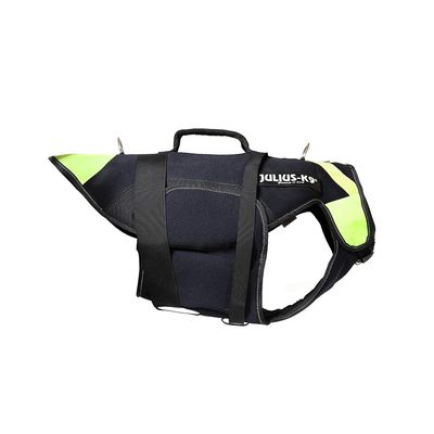 Julius-K9 Harnais-Gilet De Sauvetage Idc 3en1 Pour Chien, Noir, Taille L Po