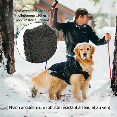 Kurgo Manteau pour Chien, Vêtement Imperméable, Veste animaux de compagnie