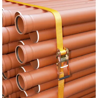 Kerbl 37147 Sangle d'arrimage en 1 Partie avec Crochet Orange 50 mm x 6 m C