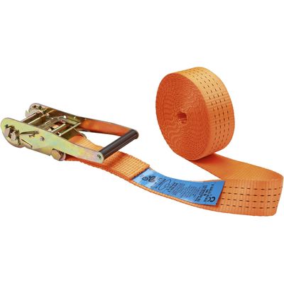 Kerbl 37147 Sangle d'arrimage en 1 Partie avec Crochet Orange 50 mm x 6 m C