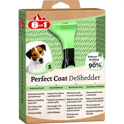Coat DeShedder S 8 en 1 Brosse à sous-Poil pour Petits Chiens à Poils Court