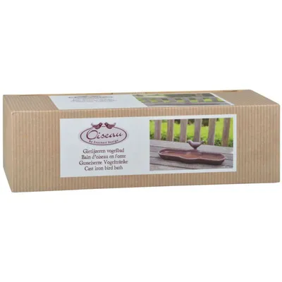 Esschert Design Baignoire pour oiseaux Fonte Marron BR25