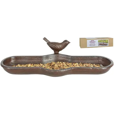Esschert Design Baignoire pour oiseaux Fonte Marron BR25